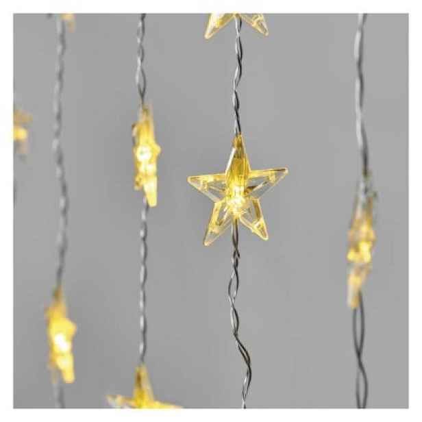 EMOS LED vánoční závěs Starky s časovačem 120 x 90 cm teplá bílá
