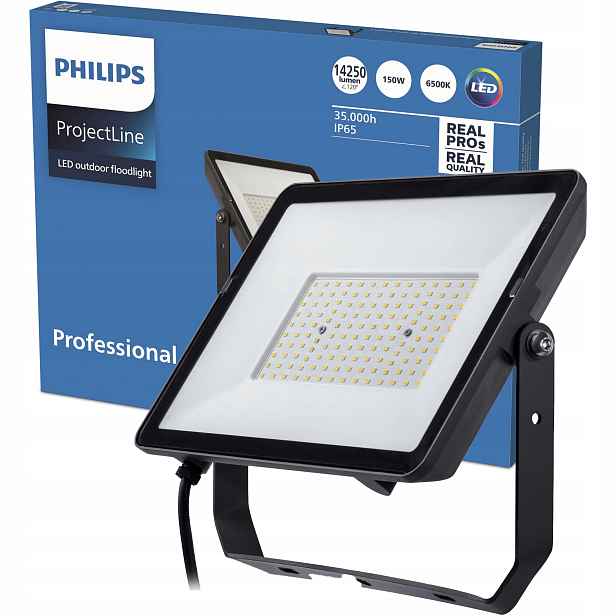 Led Osvětlovač Philips Lampa 150W 14250lm 6500K IP65 Halogen Projectline