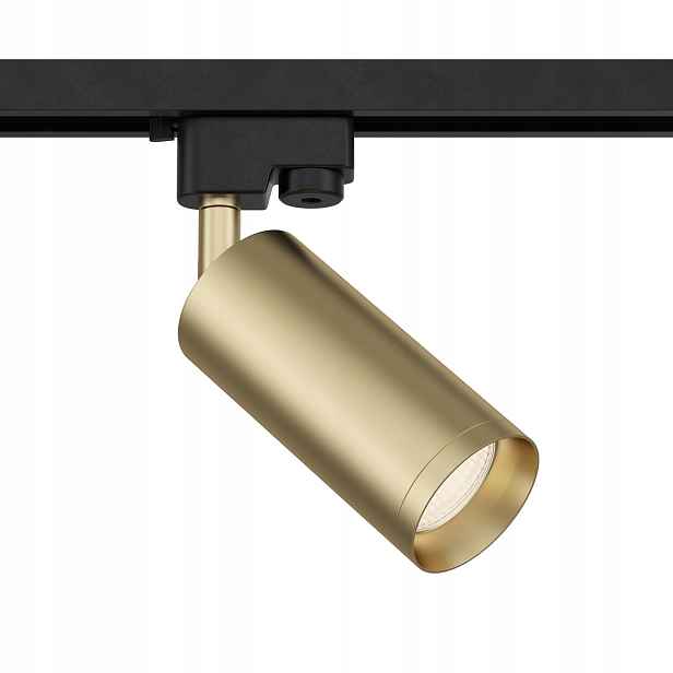 Maytoni Focus 1-fázový kolejnicový reflektor GU10 10W mosaz/černý