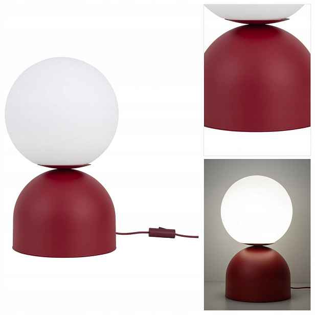 Noční lampa Miki červená v dětském pokoji, výrazná forma Tk Lighting