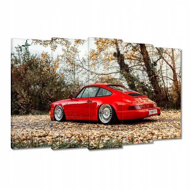 Obrazy 150x95 Červené Porsche Auto