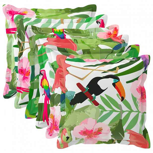 vidaXL Povlak na polštář 6 ks HOUTEN Vícebarevný 30 x 30 cm Polyester