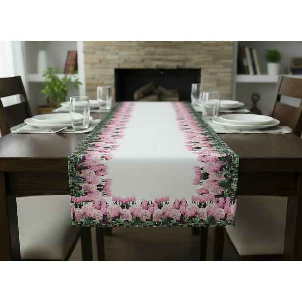 Vzorovaný ubrus - běhoun na stůl TULIPÁNY II. 40x85 cm Mybesthome