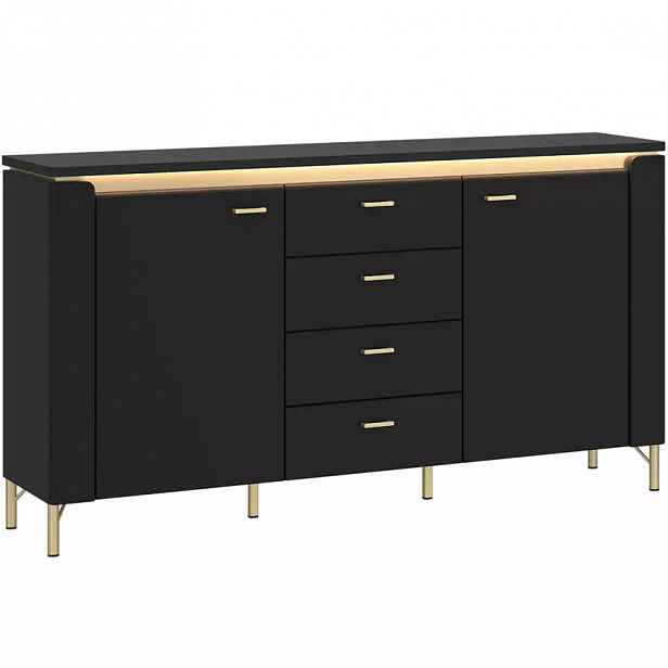 Komoda Norica LAZK02 U114 2D4S černá