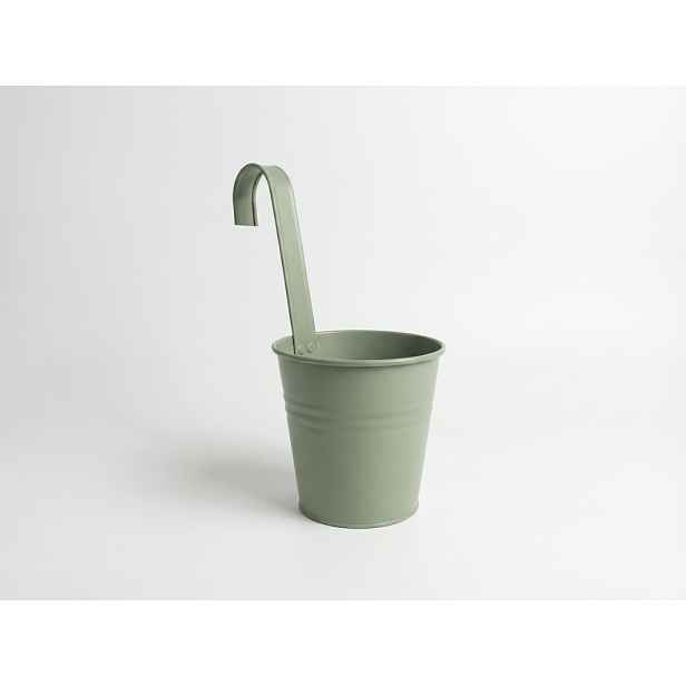 Kovový závěsný květináč VERLO, průměr 13cm - více barev Barva: Zelená