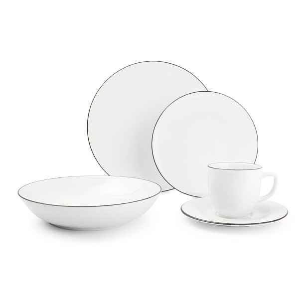 Porcelánová jídelní sada 20 ks pro 4 osoby Puro – Salt&Pepper