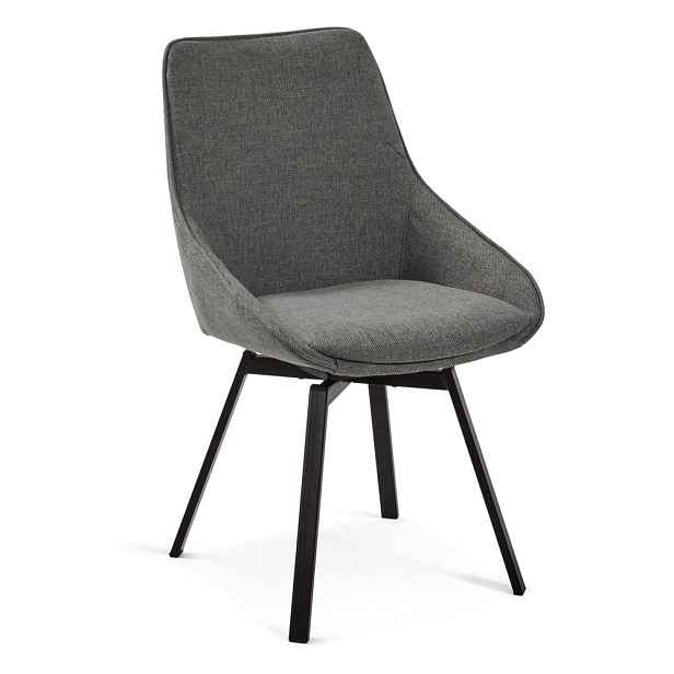Tmavě šedá jídelní židle Jenna – Kave Home