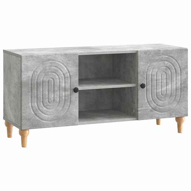 vidaXL Televizní skříň Betonově šedá 102 x 34,5 x 50 cm