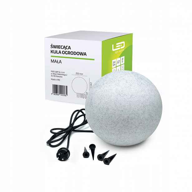 Dekorativní lampa Zahradní koule 1xE27 průměr 25 cm IP65 Venkovní