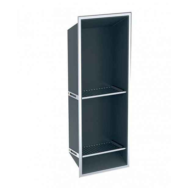 Geberit - Výklenek do stěny s policemi, 30x80x14 cm, tmavě šedá 154.291.00.1