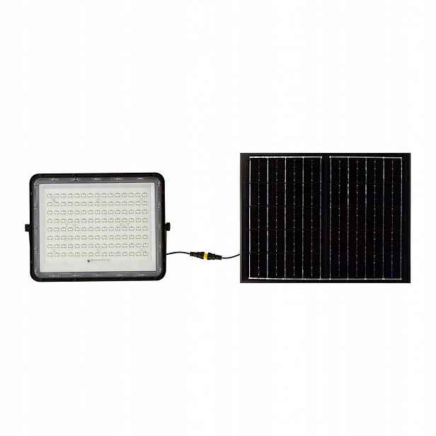 V-tac Solární Led zářič 20W dálkový ovladač auto časovač IP65 černý VT-180W