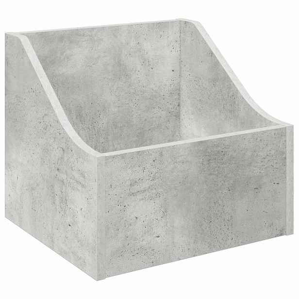 vidaXL Krabice na LP desky Betonově šedá 37 x 33 x 32 cm
