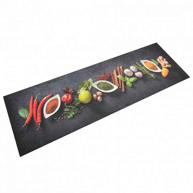 vidaXL Kuchyňský koberec omyvatelný Koření 60 x 180 cm samet
