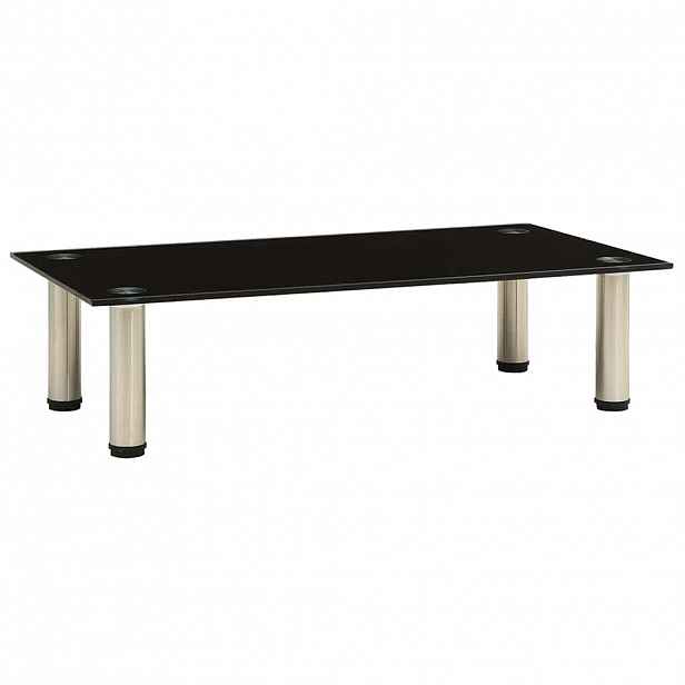 vidaXL TV stolek černý 60 x 35 x 17 cm tvrzené sklo