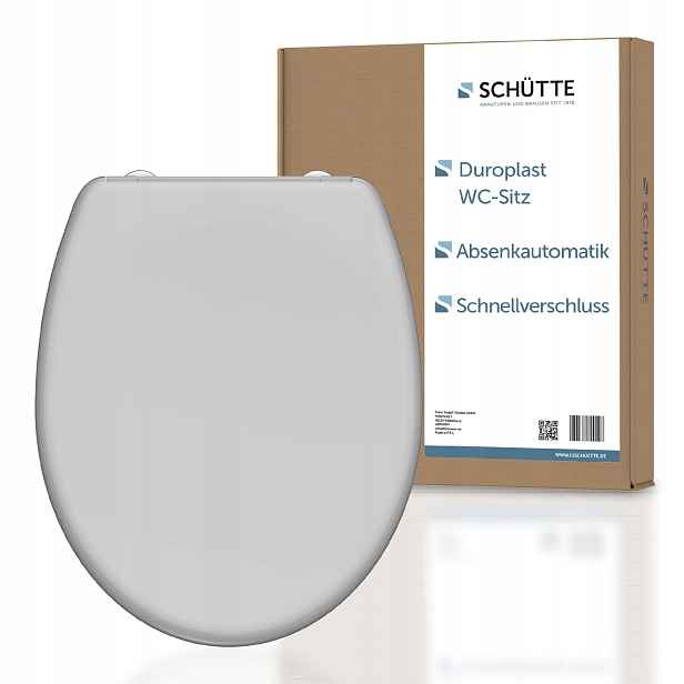 Wc sedátko Schütte 82302 šedý duroplast