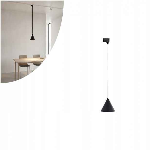 Závěsná kolejnicová lampa 1-fázová Tracer Cono Black 10650 Tk Lighting