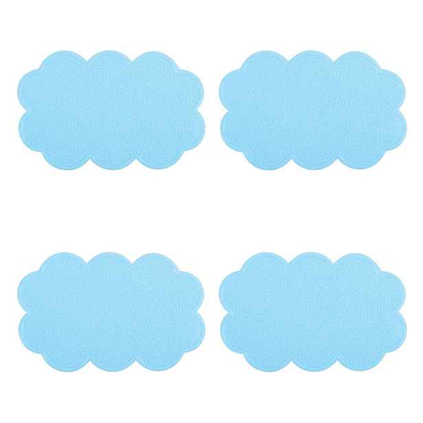 Dětské protiskluzové podložky v sadě 4 ks do vany 9x14,5 cm Nuages – MSV