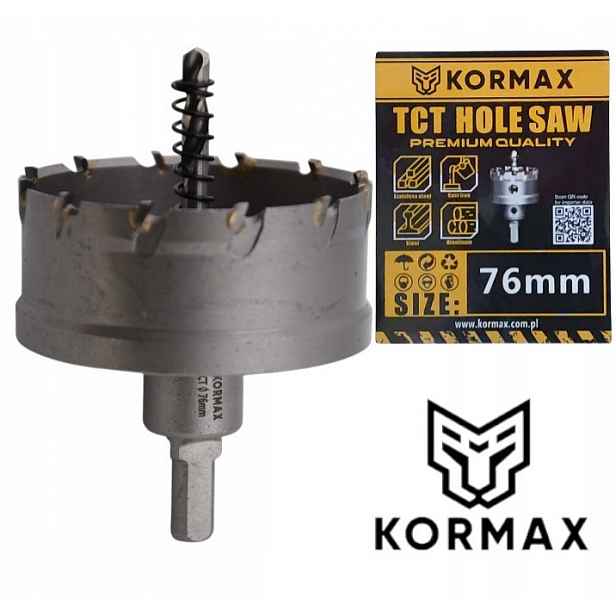 Korunkový Vrták vrták 76 mm jádrový vrták Tct karbid 76x25 Tct Korunkový Vrták Pila