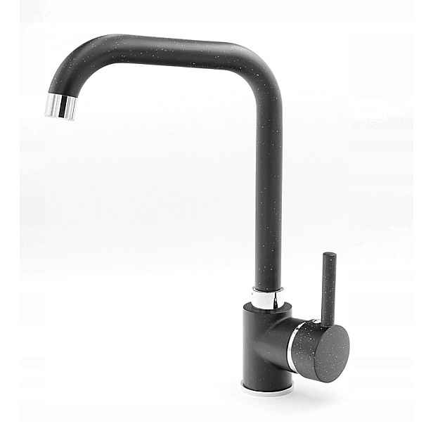 Kuchyňská baterie Steel černá skvrnitá