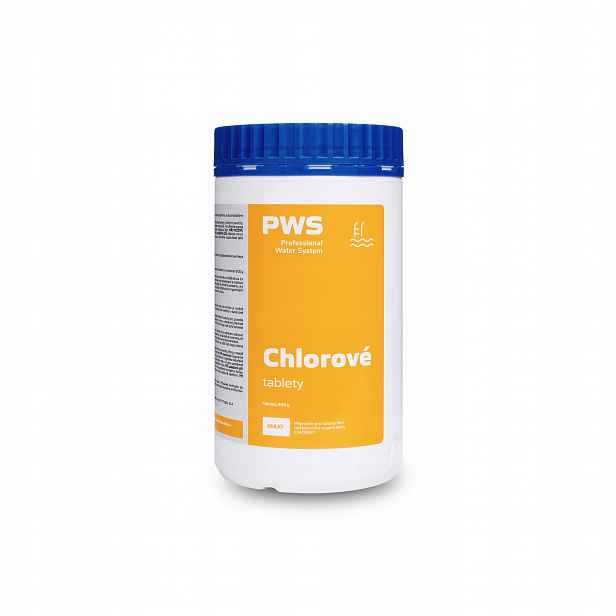 Pws Chlorové tablety pomalurozpustné 200g 2kg bazénová chemie