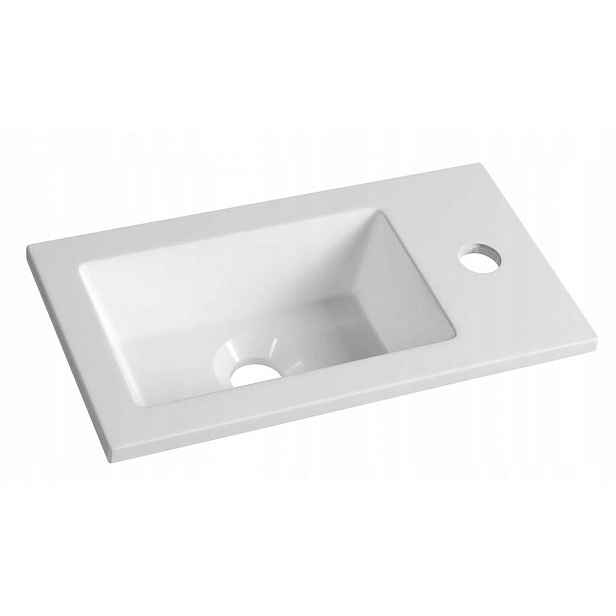 Sapho Umyvadlo Nábytkové Obdélníkové Kompozit Bílé Univerzální 40X22CM LM420