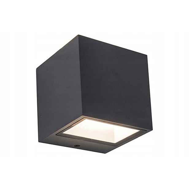 Venkovní nástěnné Led svítidlo 9W IP54 antracit Gemini Lutec