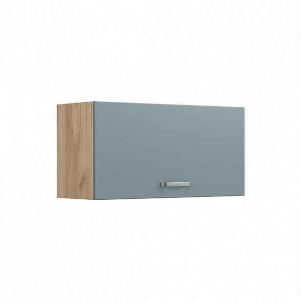 Vicco VĚŠÁK NA STĚNU R-Line, Modrošedá/Zlatý mocný dub, 80 cm Plochý
