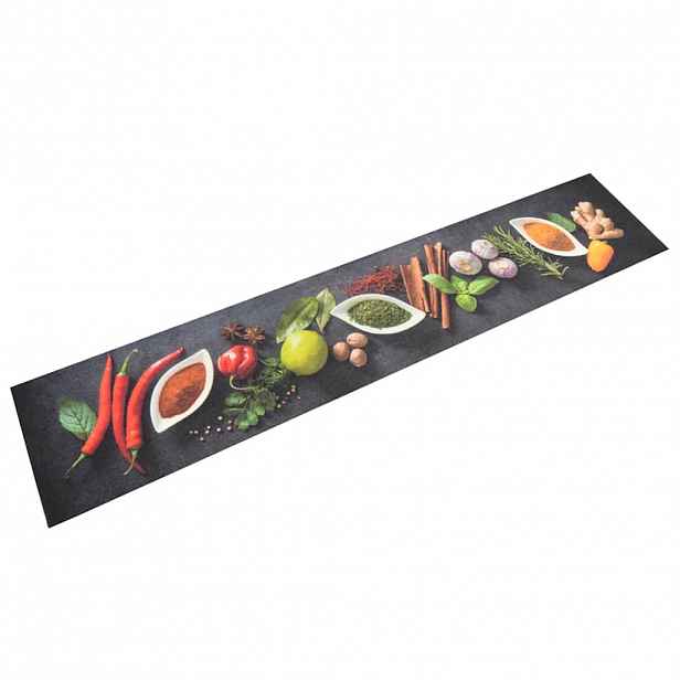 vidaXL Kuchyňský koberec omyvatelný Koření 60 x 300 cm samet