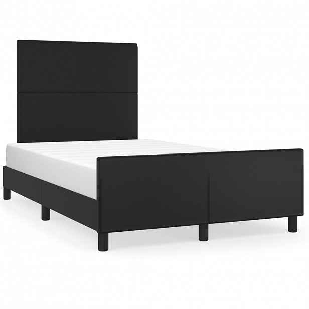 vidaXL Rám postele bez matrace černá 120x190 cm umělá kůže
