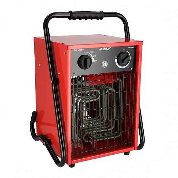 Dedra ohřívač elektrický 5kW, 400V, 300m3/h, termostat, pojistka proti přeh
