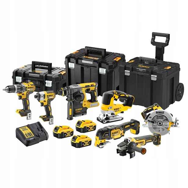 DeWalt 18V sada 7ks nářadí,3x5.0Ah DCK755P3T-QW