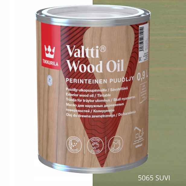 Tikkurila Valtti Wood Oil Olej Na Dřevo 0,9 L Barva 5065 Suvi