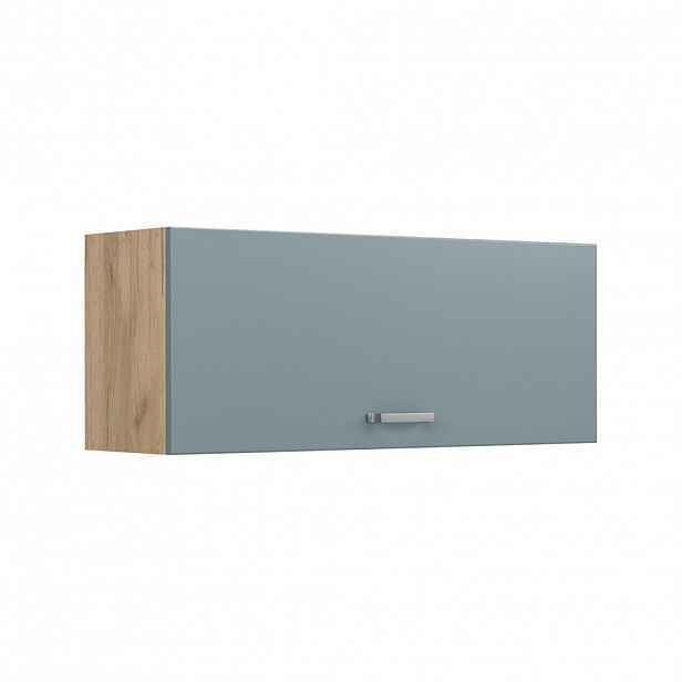 Vicco VĚŠÁK NA STĚNU R-Line, Modrošedá/Zlatý mocný dub, 100 cm Plochý