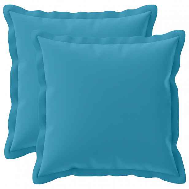 vidaXL Povlak na polštář 2 ks HOUTEN Světle modrá 30 x 30 cm Polyester