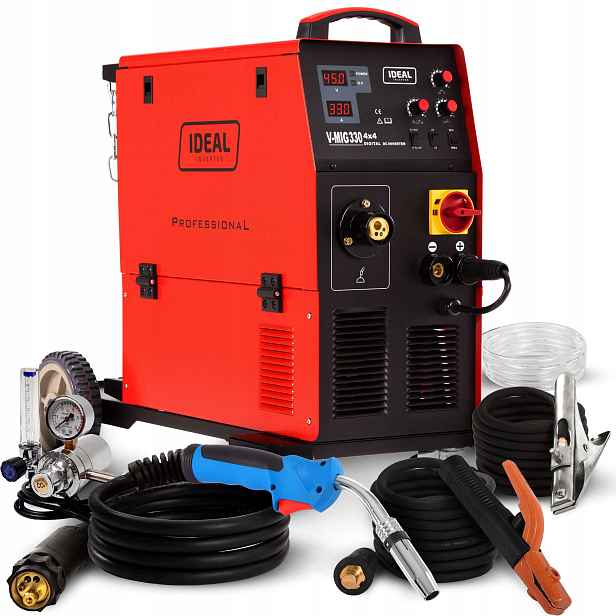Invertorová Svářečka Ideal V-mig 330 4X4 Mma Mag Aluminium 400V 330A Flux