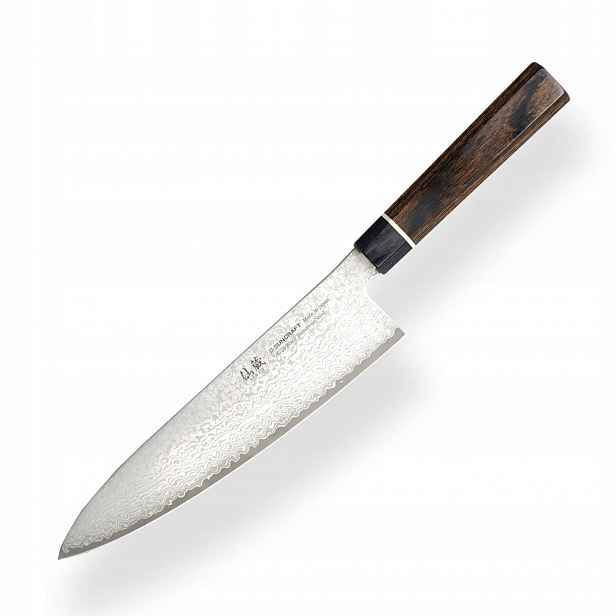 Japonský nůž Gyuto/Chef Suncraft VG-10 Black Damascus 200 mm