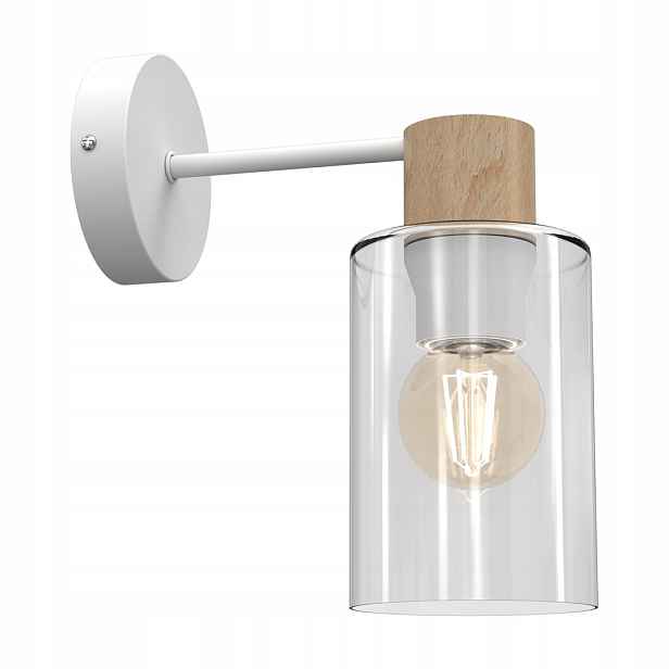 Kovové a skleněné nástěnné svítidlo 1xE27 Madera MLP8553 Eko-light
