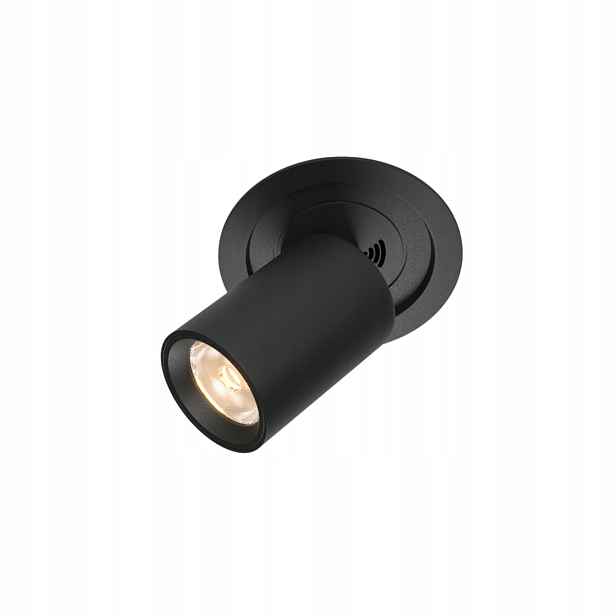 Maytoni Led zapuštěné kulaté stropní svítidlo 10W černé, pohyblivé, IP20