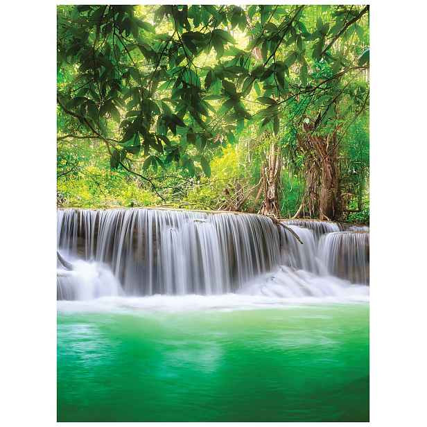 Tapeta Tropický vodopád se zelení 184x254 vinyl Harmonie přírody lepidlo