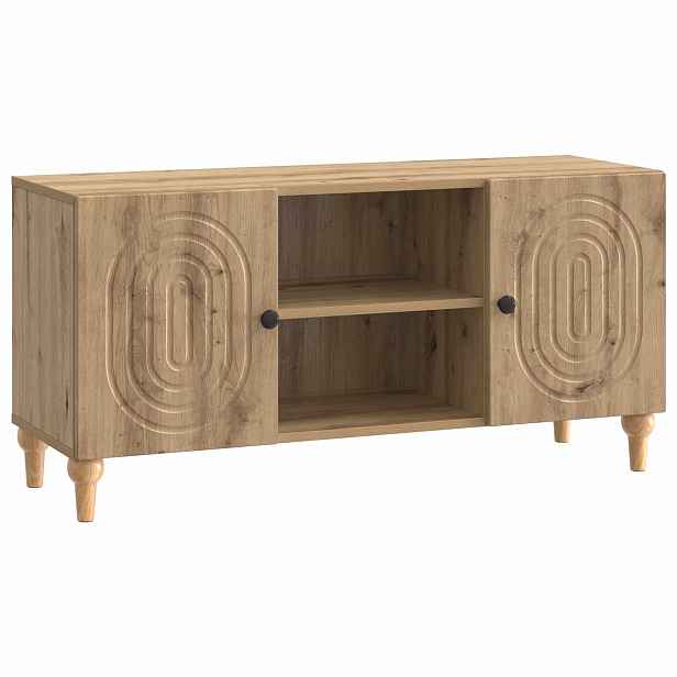 vidaXL Televizní skříň 102 x 34,5 x 50 cm Dub artisan Kompozitní dřevo