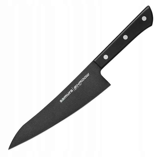 Nůž Šéfkuchaře Samura Shadow Gyuto 18 cm Ocelový Černý Fuso povlak