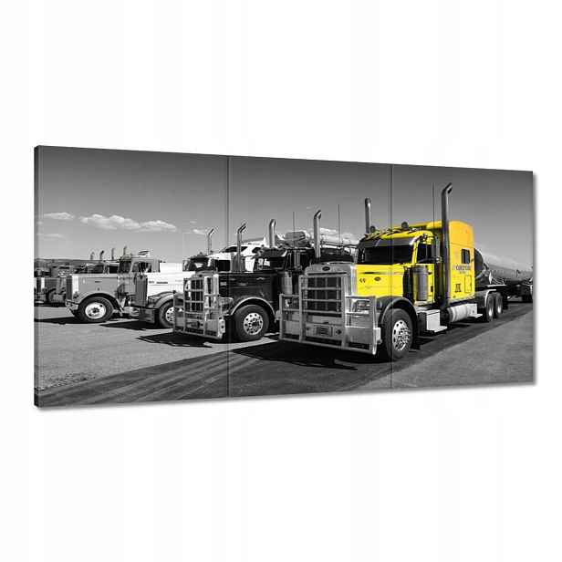 Obrazy 120x60 Žlutý kamion z Usa