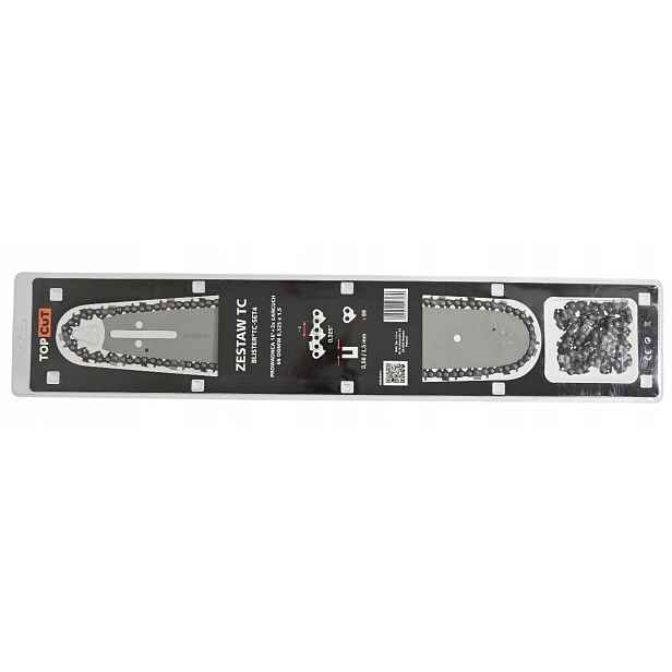Sada vodicích lišt 16" 40 cm 2 řetězy 66 článků 0.325 x 1,5 mm pily