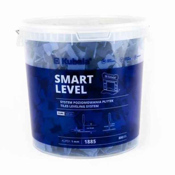 Spony Smart Level, 1 mm, 800 ks kbelík 20 l, Kubala