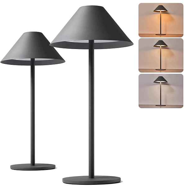 Stolní Led lampy 2 ks Bezdrátové Akumulátorové Dotykové IP54 Usb