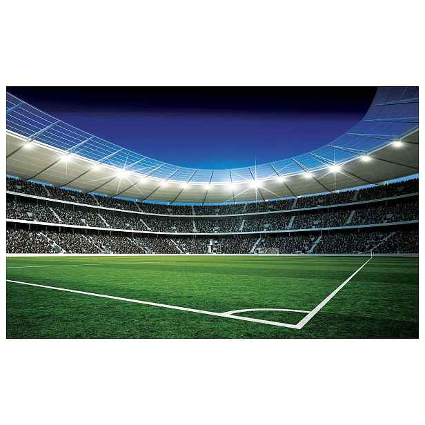 Vliesová fototapeta Stadion v noci, zelené hřiště světla 200x140 lepidlo