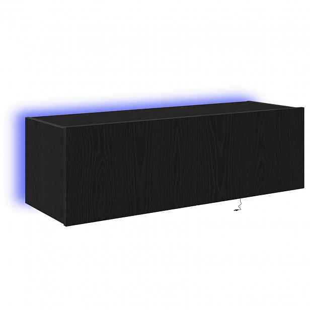 vidaXL TV wall cabinet 2 ks Černý dub Kompozitní dřevo