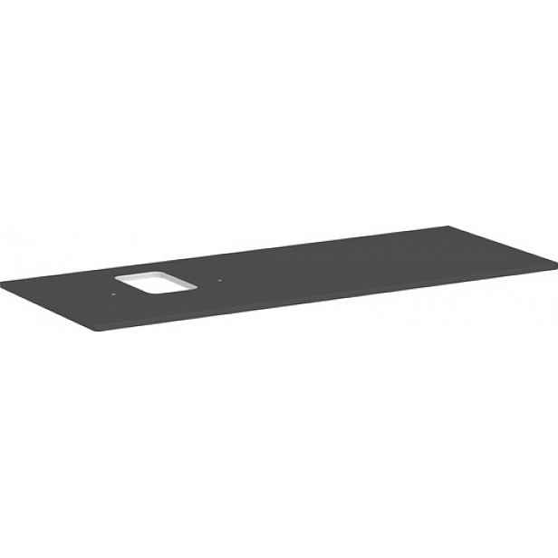 Deska pod umyvadlo Hansgrohe Xelu Q 136x1,6x55 cm šedá matná 54123910