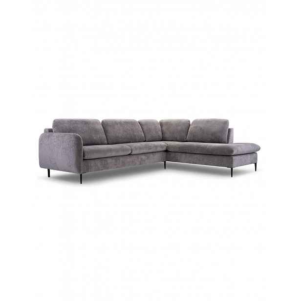 Elegantní rohová sedací souprava na vysokých nožkách Lara 285x224 cm