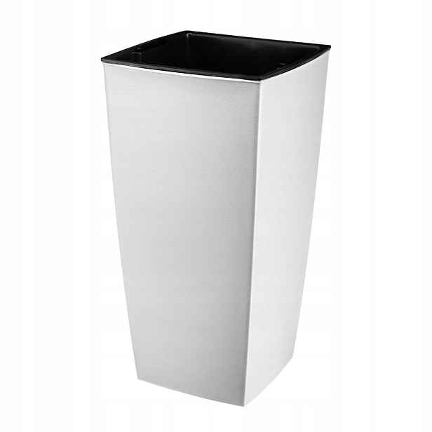 Květináč vysoký Melrose Glamour bílý 47 cm s vložkou